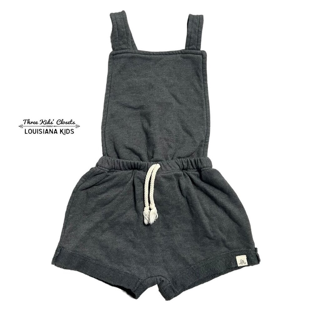 Lulu + Roo 4/5Y **Runs Small** Grey Short Romper